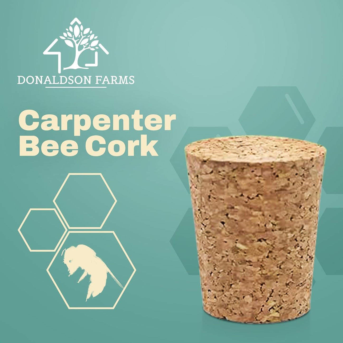 Carpenter Bee Corks - 1 Pack 100 pcs