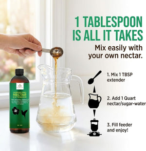 Hummingbird Nectar Extender - 16oz - Nectar Extends Nectar Life