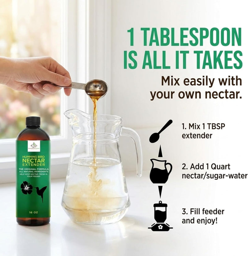 Hummingbird Nectar Extender - 16oz - Nectar Extends Nectar Life